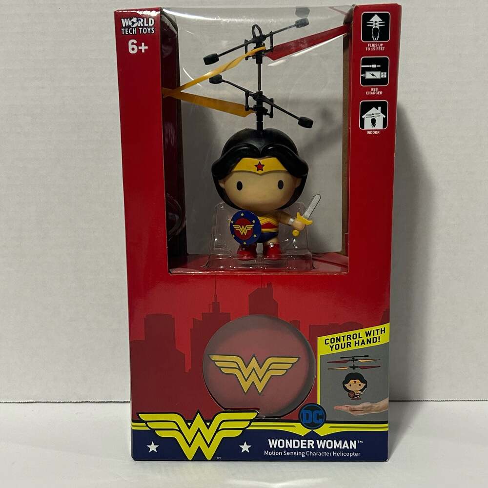 World Tech DC Wonder Woman 3.5-Inch Motion Sensing Flying Character Helicopter